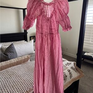 Doen - Ischia - Pink Cosmos Hillside Floral - NWOT - Medium